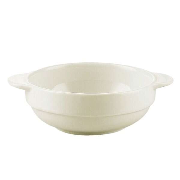 C.A.C. REC-58, 8 Oz 6-Inch Stoneware Soup Bowl with Handles, 3 DZ/CS