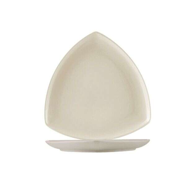 C.A.C. REC-CT21, 12-Inch Stoneware Coupe Triangular Plate, DZ