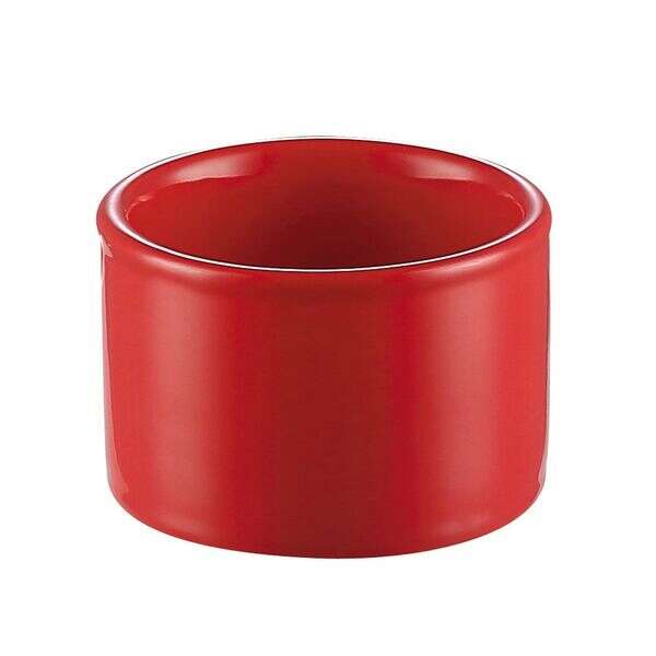 C.A.C. RKF-C4-R, 5 Oz 3-Inch Stoneware Red Straight Ramekin, 2 DZ/CS