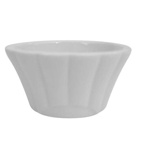 C.A.C. RMK-F3, 3 Oz 3-Inch Porcelain White Floral Ramekin, 4 DZ/CS