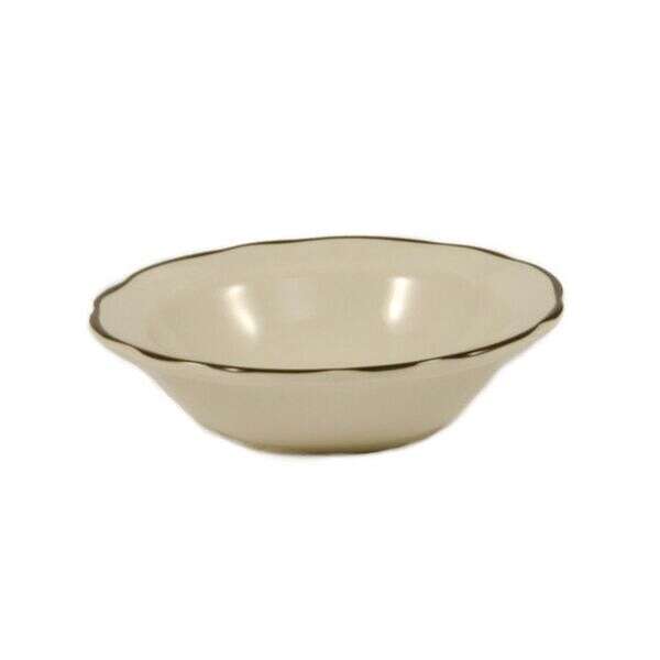 C.A.C. SC-10B, 11 Oz 6.75-Inch Stoneware Black Band Grapefruit Dish, 3 DZ/CS