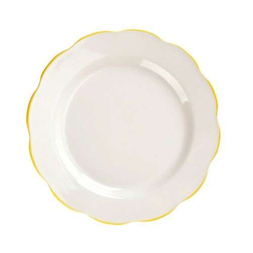 C.A.C. SC-16G, 10.75-Inch Stoneware Gold Band Plate, DZ