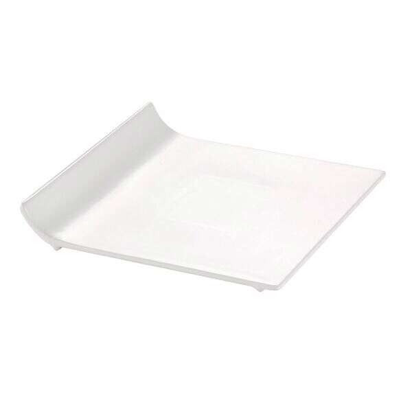 C.A.C. SF-P8, 8-Inch Porcelain Square Flat Plate, 2 DZ/CS