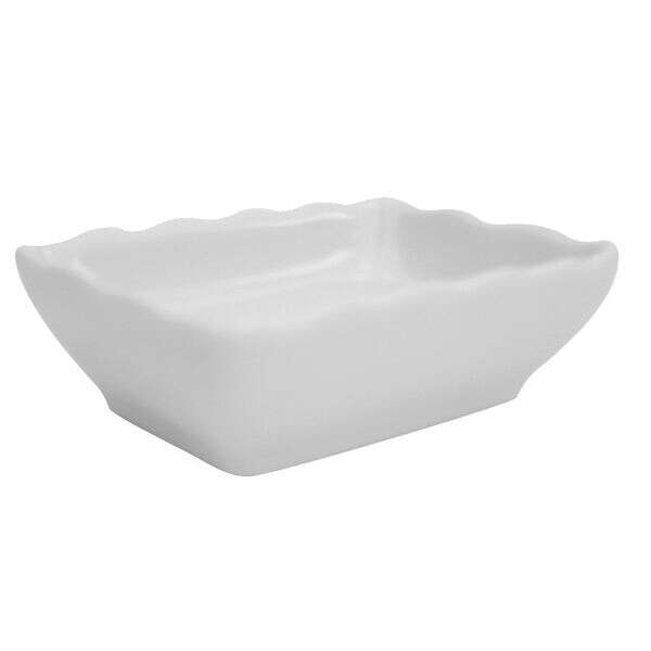 C.A.C. SHA-32A, 3.62-Inch Porcelain Sauce Dish, 4 DZ/CS