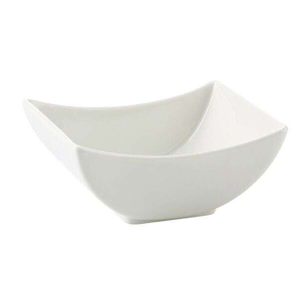 C.A.C. SHA-B44, 4 Oz 4-Inch Porcelain Square Bowl, 4 DZ/CS