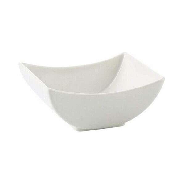 C.A.C. SHA-B46, 12 Oz 5.62-Inch Porcelain Square Bowl, 3 DZ/CS