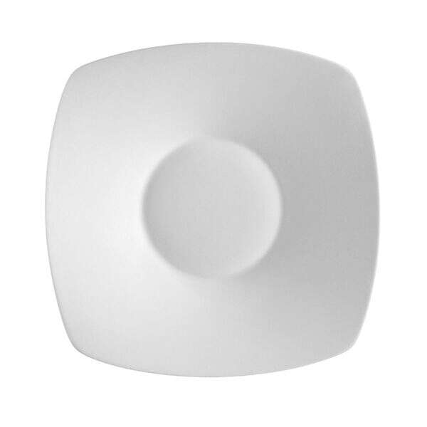 C.A.C. SHA-CQ21, 11-Inch Porcelain Square Coupe Salad Plate, DZ