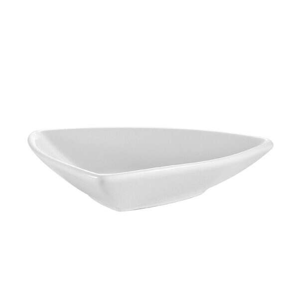 C.A.C. SHA-T4, 2 Oz 4-Inch Porcelain Triangular Bowl, 4 DZ/CS