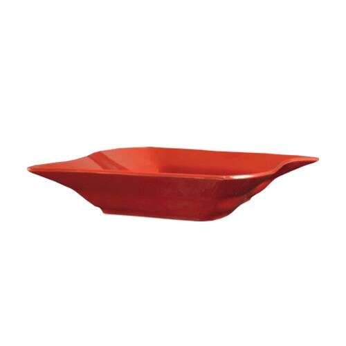 C.A.C. SOH-125-R, 22 Oz 12-Inch Stoneware Red Rectangular Pasta Bowl, DZ
