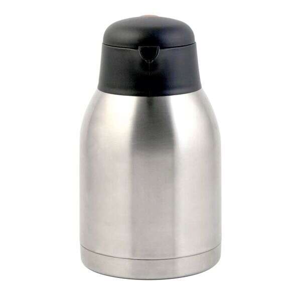 C.A.C. SSCF-21, 71 Oz Stainless Steel Lined Thumb Lever Carafe