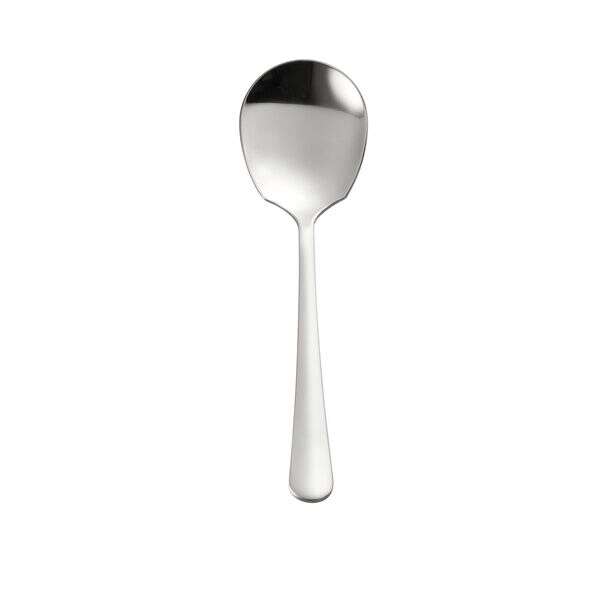 C.A.C. SSLS-8, 8.5-inch Stainless Steel Serving Spoon with Round Edge, DZ