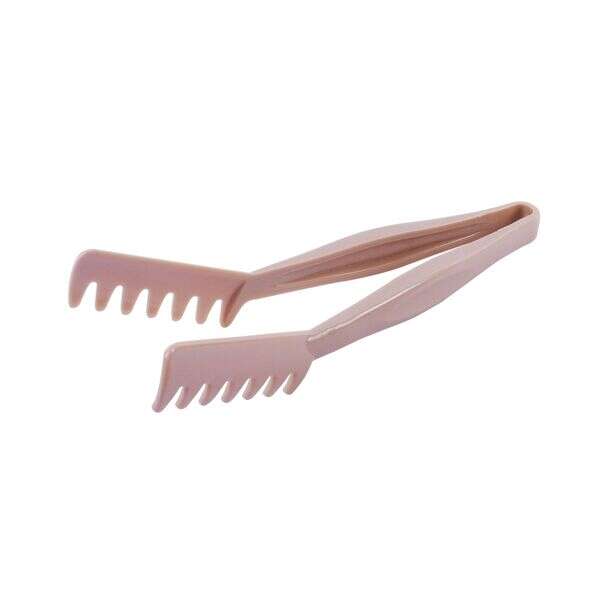 C.A.C. STKU-11BG, 11-inch Plastic Beige Spaghetti Tong