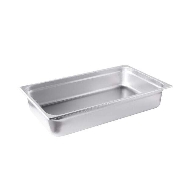 C.A.C. STPF-24-4, 4-inch Stainless Steel Full-Size 24 Gauge Anti-Jam Steam Table Pan