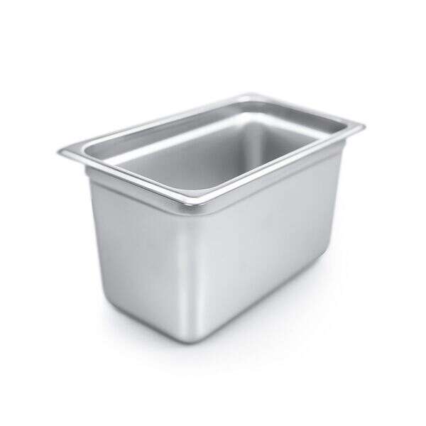 C.A.C. STPQ-24-6, 6-inch Stainless Steel 1/4 Size 24 Gauge Anti-Jam Steam Table Pan