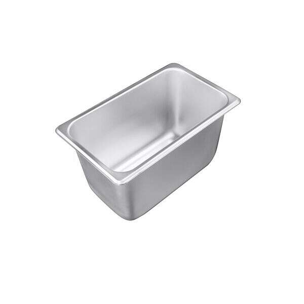 C.A.C. STPQ-S25-6, 6-inch Stainless Steel 1/4 Size 25 Gauge Standard Steam Table Pan