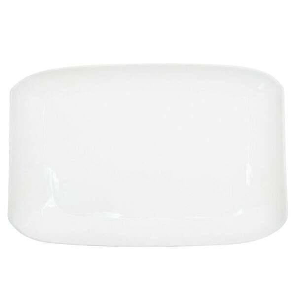C.A.C. STU-51, 15-Inch Porcelain Coupe Rectangular Platter, DZ