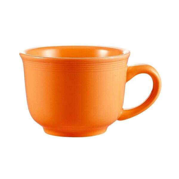 C.A.C. TG-1-TNG, 7.5 Oz 3.5-Inch Porcelain Tangerine Tall Cup, 3 DZ/CS