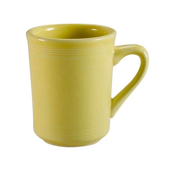 C.A.C. TG-17-SFL, 8 Oz 3.25-Inch Porcelain Sunflower Mug, 3 DZ/CS