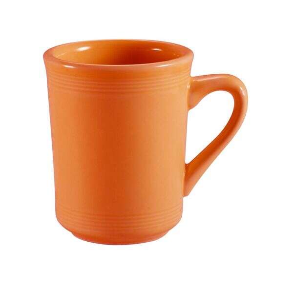 C.A.C. TG-17-TNG, 8 Oz 3.25-Inch Porcelain Tangerine Mug, 3 DZ/CS