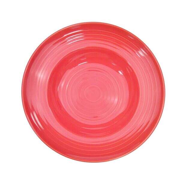 C.A.C. TG-3-R, 9 Oz 9-Inch Porcelain Red Pasta Bowl, 2 DZ/CS