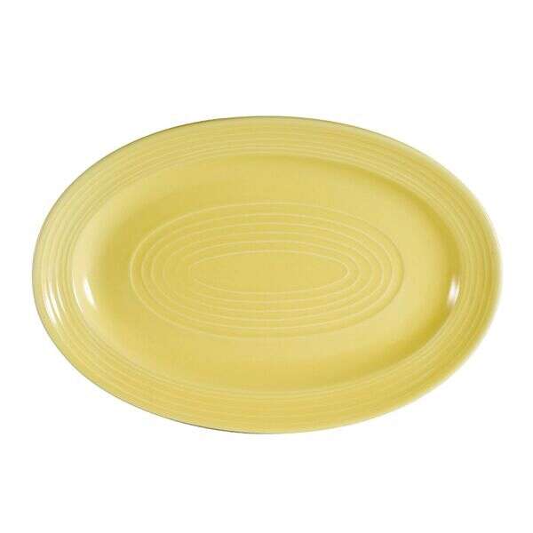 C.A.C. TG-51-SFL, 15.75-Inch Porcelain Sunflower Oval Platter, DZ