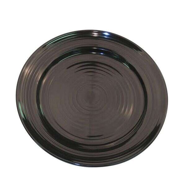 C.A.C. TG-6-BLK, 6.5-Inch Porcelain Black Plate, 3 DZ/CS