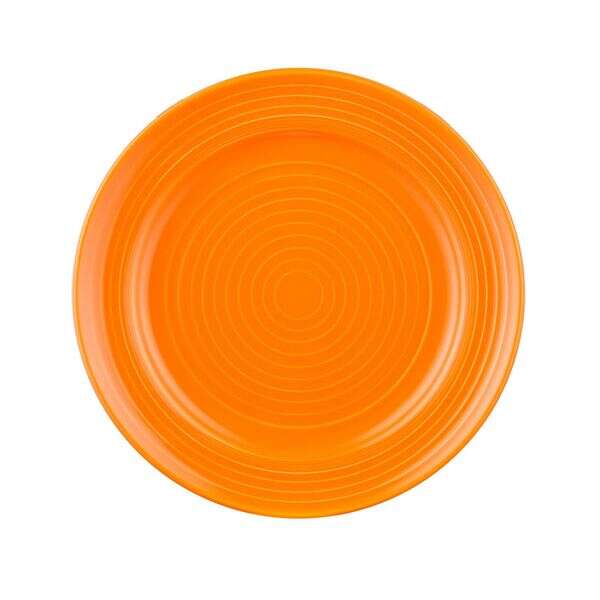 C.A.C. TG-9-TNG, 9.87-Inch Porcelain Tangerine Plate, 2 DZ/CS