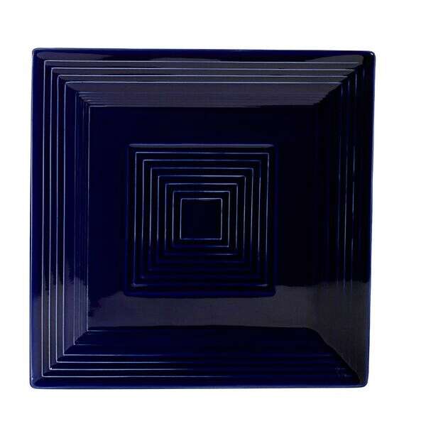 C.A.C. TG-SQ8-CBU, 8-Inch Porcelain Cobalt Blue Square Plate, 2 DZ/CS