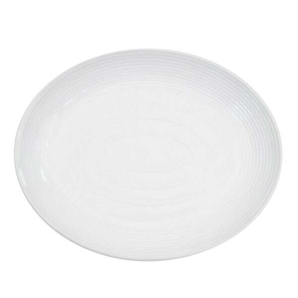 C.A.C. TGO-13C, 11.5-Inch Porcelain Coupe Oval Platter, DZ