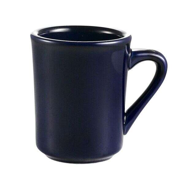 C.A.C. TM-8-CBU, 8 Oz 3.12-Inch Porcelain Cobalt Blue Tierra Mug, 3 DZ/CS