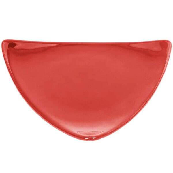 C.A.C. TRG-23-R, 12.5-Inch Porcelain Red Triangular Flat Plate, DZ