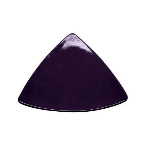 C.A.C. TRG-9-BLU, 8.5-Inch Porcelain Blue Triangular Flat Plate, 2 DZ/CS