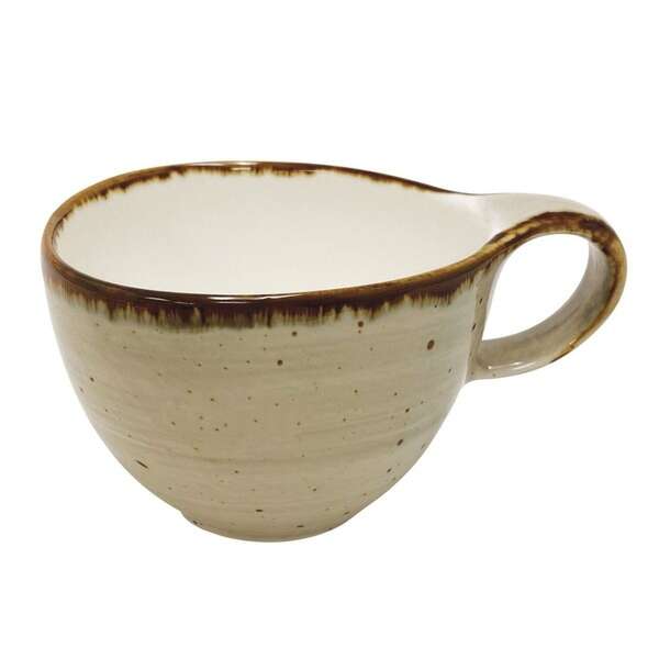C.A.C. TUS-1-BGE, 8.5 Oz 3.62-Inch Porcelain Beige Dessert Cup, 3 DZ/CS