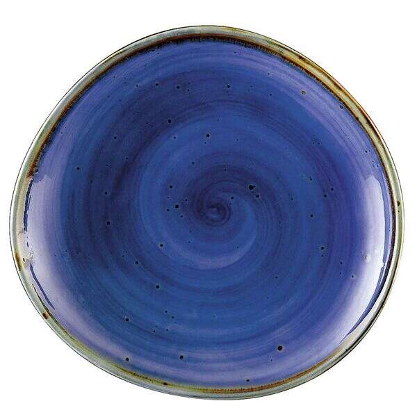 C.A.C. TUS-6-BLU, 6.37-Inch Porcelain Starry Night Blue Dessert Plate, 3 DZ/CS