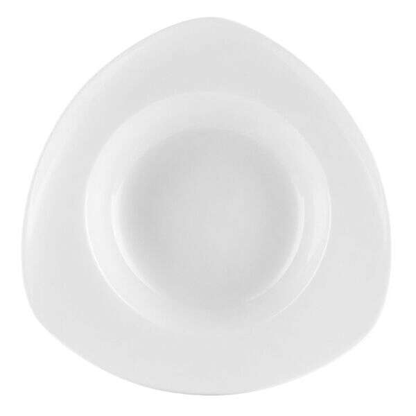 C.A.C. UVS-T120, 22 Oz 11.5-Inch Porcelain Triangular Pasta Bowl, DZ