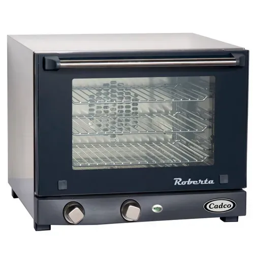 Cadco OV-003 Medium Duty Quarter Size Convection Oven with Manual Controls, 3-shelf, 120V, EA