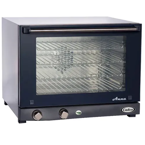 Cadco OV-023 Medium Duty Half Size Convection Oven with Manual Controls, 4-shelf, 220V, EA