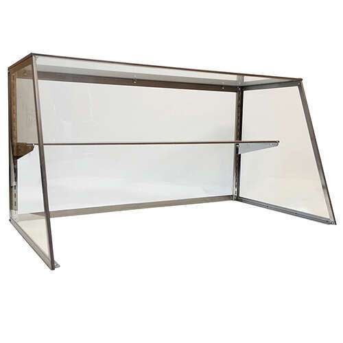 Carib SG60 60-inch Stainless Steel/Glass Sneeze Guard Protector Case