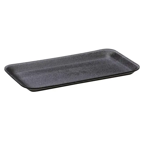 CKF 10SBK, 10.75x5.75x0.5-Inch #10S Black Foam Meat Trays, 500/PK