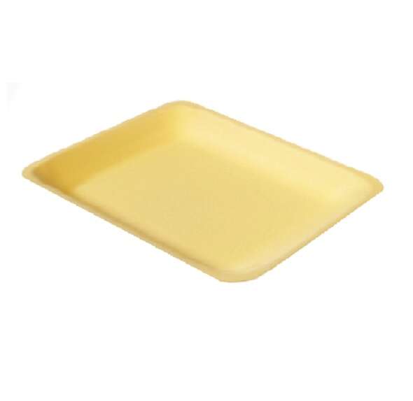 CKF 4PY, 9.25x7.25x1-Inch #4P Yellow Foam Meat Trays, 400/PK