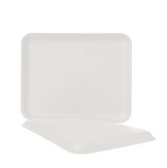 CKF 8DW, 10.5x8.5x1.625-Inch #8D White Heavy Foam Meat Trays, 200/PK
