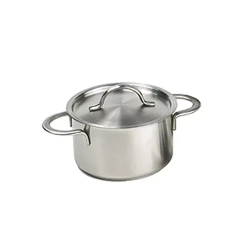 Clipper Mill 4-80999 Satin Finish Mini Bistro Pots with Lids