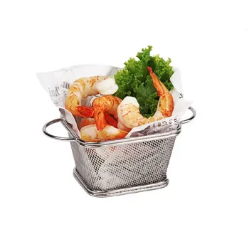 Clipper Mill Stainless Steel Fry Serving Basket w/ 2 Handles
