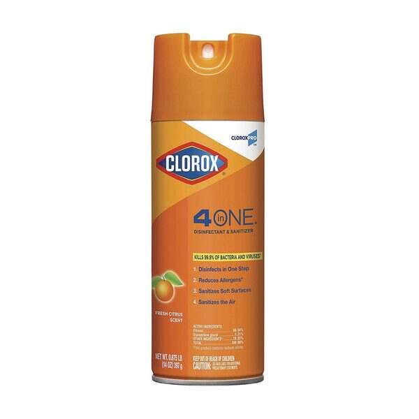 Clorox CLOR14-X, 14 Oz Aerosol Disinfectant and Sanitizer Spray, EA