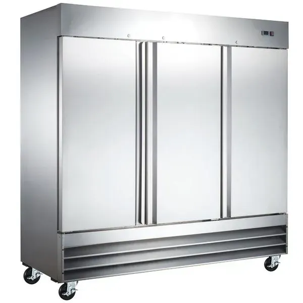 Coldline C-3RR 81-inch Triple Solid Door Reach-In Refrigerator