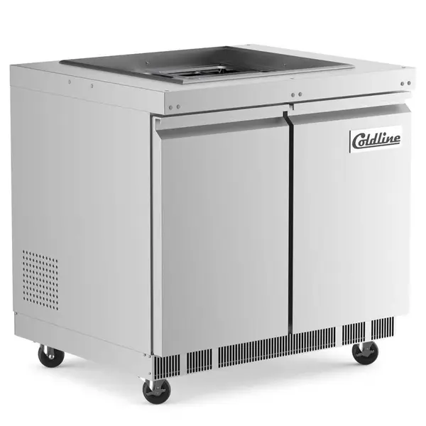 Coldline CBT-36, 36-Inch Stainless Steel Refrigerated Salad Bar, Buffet Table