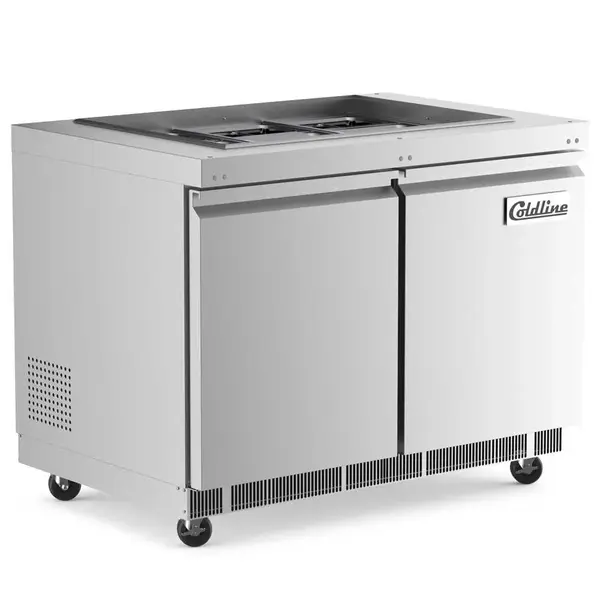 Coldline CBT-48, 48-Inch Stainless Steel Refrigerated Salad Bar, Buffet Table