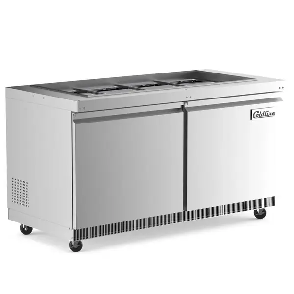 Coldline CBT-60, 60-Inch Stainless Steel Refrigerated Salad Bar, Buffet Table