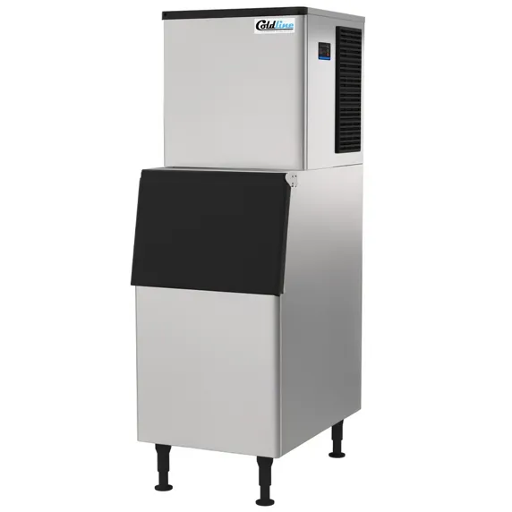 Coldline ICE400M-HA-B275-22, 420 lb. Modular Half Cube Ice Machine with 275 lb. Bin, Air Cooled