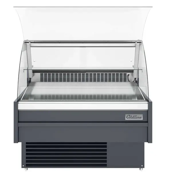 Coldline SDC48-F, 48-Inch Refrigerated Fish Display Case with Ice Bin and Drain